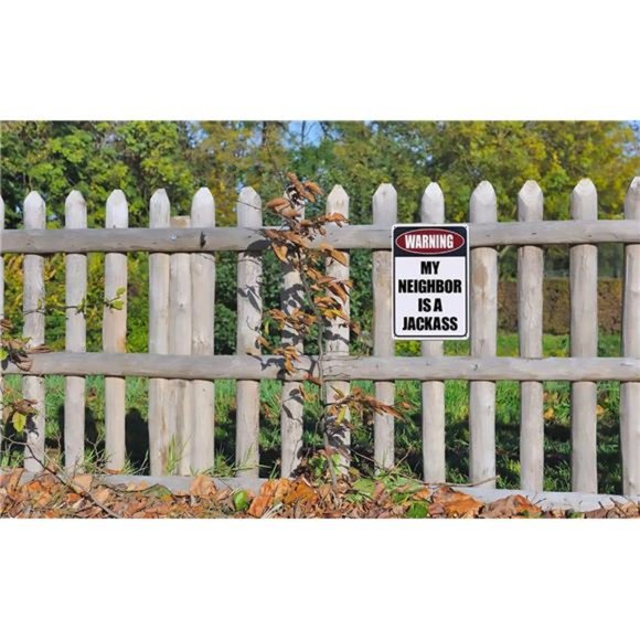 Metal Sign Warning Tin Sign Wall Decor for Yard Garage. Warning No Stupid People - Picture 4 of 5